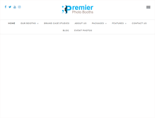 Tablet Screenshot of premierphotoboothsoftampa.com